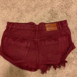 One teaspoon denim shorts